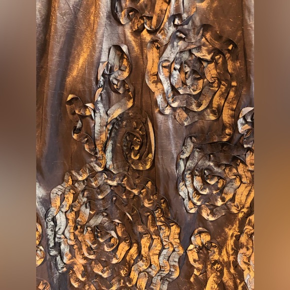 Brown Flower Dress, Size 6 - Picture 2 of 4